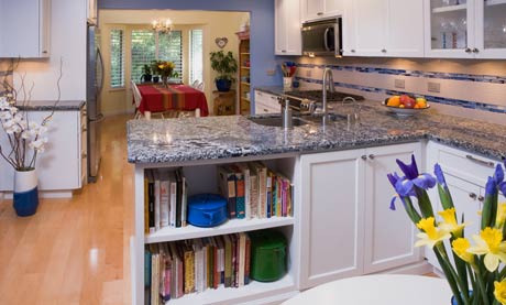 Granite Countertops, Laminate Flooring, Cabinet Makeover